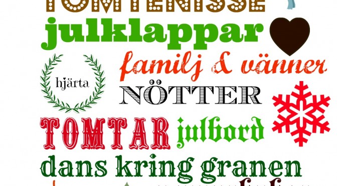 Swedish Christmas vocabulary